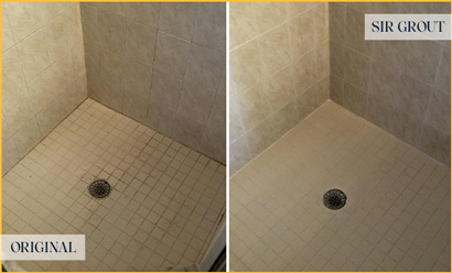 Tile Shower Before and After Our Caulking Services in South Daytona
