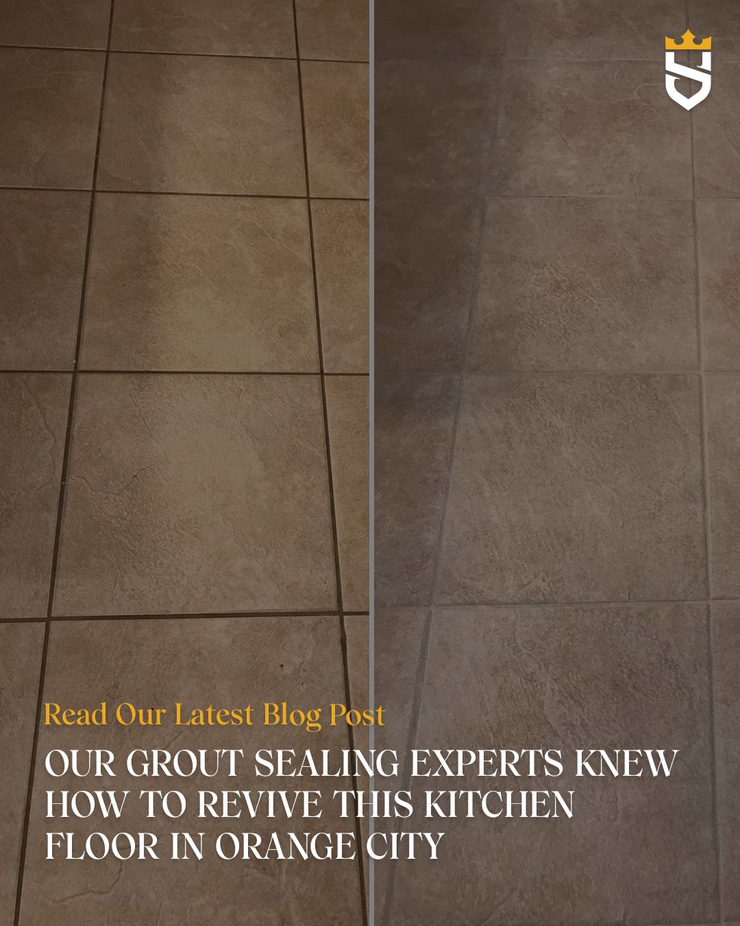Our Grout Sealing Experts Knew How To Revive This Kitchen Floor in Orange City