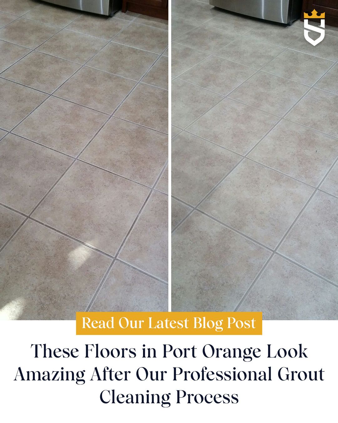 These Floors in Port Orange Look Amazing After Our Professional Grout Cleaning Process