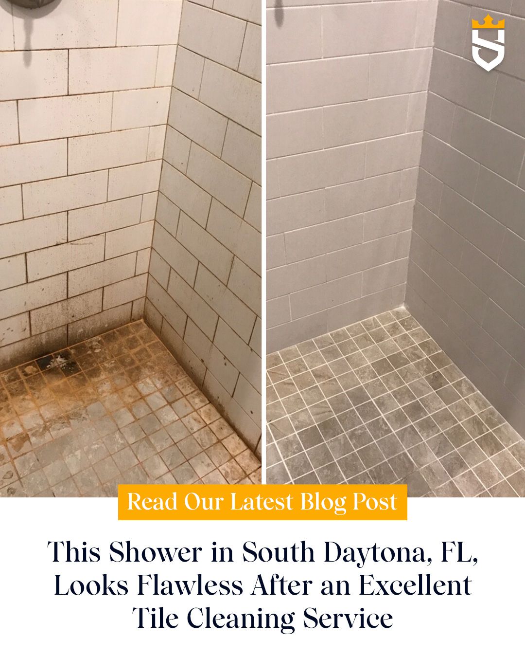 This Shower in South Daytona, FL, Looks Flawless After an Excellent Tile Cleaning Service