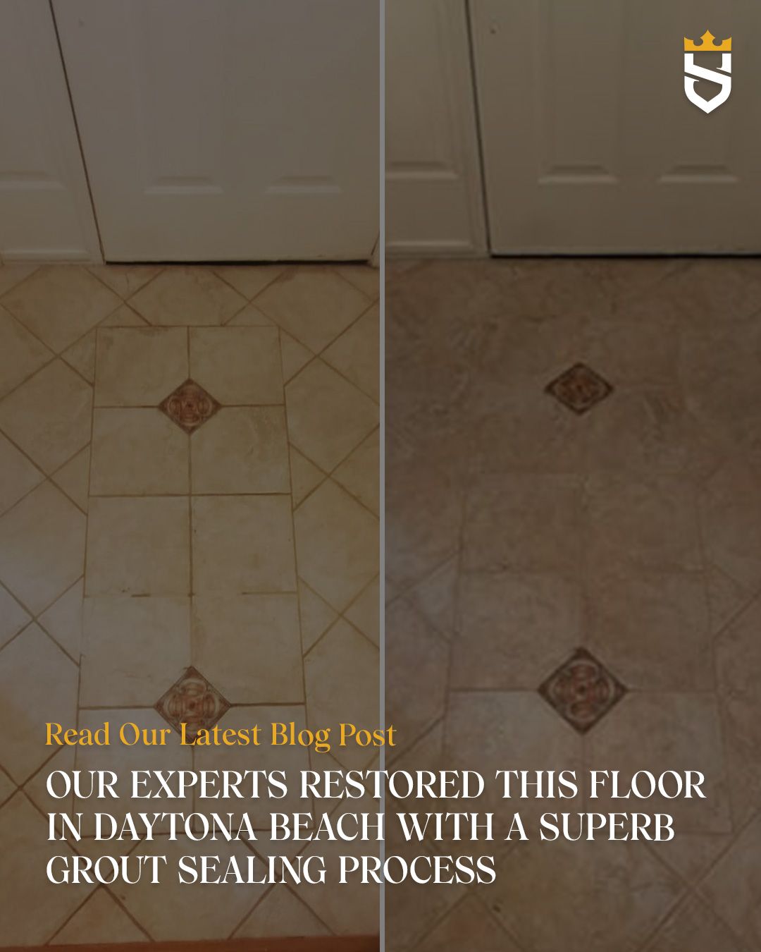 Our Experts Restored This Floor in Daytona Beach With a Superb Grout Sealing Process
